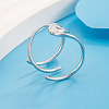 Brass Cuff Open Rings for Women WGBFBDA-01-3