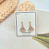 Alloy Rhinestone Stud Earrings FS-WGE0AD6-76-1