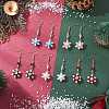 Glass Seed Beads Dnagle Earrings EJEW-MZ00501-1