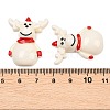 Christmas Opaque Resin Cabochons RESI-XCP0002-66D-3