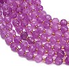 Dyed Imitation Jade Glass Beads Strands GL-Z001-02B-03-2