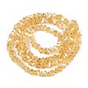 Electroplate Transparent Glass Beads Strands GLAA-N021-4mm-23-3