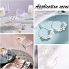 SUPERFINDINGS 300Pcs 5 Colors Iron Hoop Earrings Findings FIND-FH0004-71-6