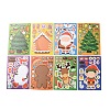 8Pcs Christmas Theme Cartoon PVC Waterproof Stickers STIC-P014-01A-2