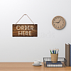 Natural Wood Hanging Wall Decorations HJEW-WH0015-025-4