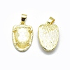 Natural Quartz Crystal Pendants G-O176B-11G-2