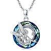 Alloy & Crystal Pendant Necklaces PW-WGAFBEC-01-1