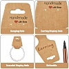 150Pcs Cardboard Fold Over Paper Display Hanging Cards CDIS-YW0001-22-4