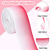 Gradient Color Polyester Grosgrain Ribbons OCOR-WH0047-20B-4