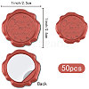CRASPIRE 50Pcs Adhesive Wax Seal Stickers DIY-CP0010-53A-2