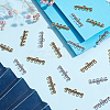 120Pcs 2 Colors Tibetan Style Alloy Chandelier Components Links FIND-GO0003-39-4
