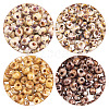 480Pcs 4 Colors Picasso Glass Seed Beads SEED-TA0001-07A-3
