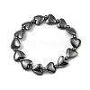 Synthetic Non-Magnetic Hematite Beaded Bracelets BJEW-E084-11-1