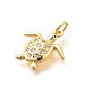 Brass Micro Pave Cubic Zirconia Pendants KK-Q040-02G-G-2