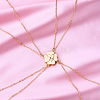 Alloy Magnetic Clover Split Pendant Friendship Necklaces FS-WGB14F7-02-1
