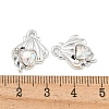 UV Plating Alloy with Rhinestone Pendants FIND-M033-26P-03-3