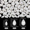 60Pcs 3 Styles Polished Shell Pearl Beads Strands BSHE-NB0001-38-2