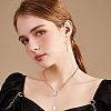 84Pcs 6 Styles Acrylic Imitation Pearl Beads Ball Stud Earring Findings STAS-FH0001-55-6