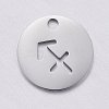 Non-Tarnish 304 Stainless Steel Charms STAS-F246-01E-2