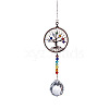 Glass Teardrop Pendant Decorations TREE-PW0003-10A-1