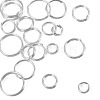 20Pcs 5 Styles 925 Sterling Silver Split Rings STER-TA0001-49-3