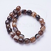 Natural Striped Agate/Banded Agate Beads Strands G-I198C-B-11-2