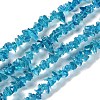 Spray Painted Transparent Glass Beads Strands X-GLAA-P060-01B-01-1