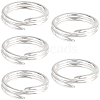 5Pcs 925 Sterling Silver Split Jump Rings STER-BBC0009-45B-1