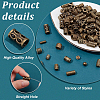 120Pcs 12 Styles Tibetan Style Alloy Tube Beads FIND-PH0020-80-4