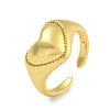 Heart Rack Plating Brass Finger Rings RJEW-C111-03G-1