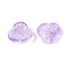 Baking Paint Transparent Glass Bead Caps DGLA-N014-09A-06-2