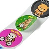 Cartoon Patterns Paper Gift Sticker Rolls DIY-R083-03H-2