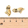 304 Stainless Steel Rhinestone Pendant STAS-U047-01G-02-3