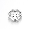 Rack Plating Brass Micro Pave Cubic Zirconia Clover Pendants ZIRC-I012-27P-RS-2