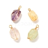 Natural Quartz Pendants PALLOY-JF00933-1