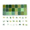 Green Series 600G 24 Colors K9 Glass Seed Beads SEED-JP0008-04-2mm-1