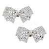 Bowknot Rhinestone Shoe Decoration DIY-WH0430-522B-1