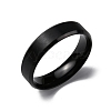 Vacuum Plating Matte Style 304 Stainless Steel Wide Band Finger Rings for Women Men RJEW-WH0009-14F-EB-1