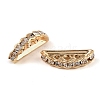 Brass Crystal Rhinestone Spacer Bars RB-T019-02B-KCG-2