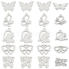 Unicraftale 20Pcs 5 Style 304 & 201 Stainless Steel Pendants STAS-UN0030-30-1