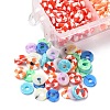 658Pcs 7 Colors Eco-Friendly Handmade Polymer Clay Beads CLAY-YW0001-78-2
