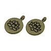 Tibetan Style Alloy Pendants TIBE-S301-015AB-NR-1