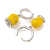 Bell Brass & Enamel Hoop Earrings for Women EJEW-U015-25P-3