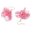 Acrylic Leaf Dangle Earrings EJEW-JE06183-01-4