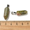 Natural Unakite Pendants G-Z067-07P-20-3