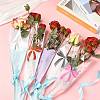 Bowknot Print Transparent PE Cone Flower Sleeves ABAG-FZC0002-001I-4
