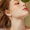 20Pcs 2 Colors Brass Micro Pave Clear Cubic Zirconia Pendants KK-ME0002-14-4