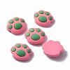 Opaque Resin Cabochons LS-RESI-WH0035-17B-1