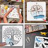 PET Hollow Out Drawing Painting Stencils DIY-WH0391-0206-4
