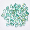 Transparent Spray Painted Glass Charms LS-GLAA-R211-03-B05-1